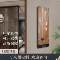 High-end hotel luminous door number hotel KTV luminous door number LED luminous doorbell customizable door number function customization