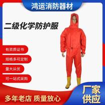 Manufacturer supplies secondary chemical protective clothing fully enclosed one-piece chemical protective clothing