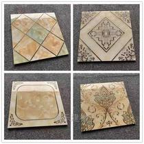 Modern gold-plated polished crystal tiles 300x300mm kitchen bathroom balcony wall tiles anti-slip small floor tiles K gold mosaic tiles