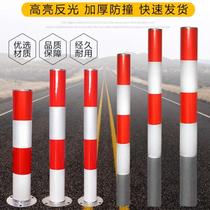 Galvanized steel pipe warning column road isolation zone crossing column column blocking pole fixed road pile embedded anti-collision column