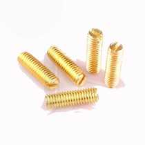 Brass flat end set screws slotted stop screws slotted flat end set screws