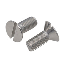 304 stainless steel screws GB68 countersunk head machine screws M1 6~M10 flat head electronic slotted flat head small screws