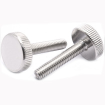 304 stainless steel knurled flat head screws hand-tight adjustment screws DIN653 thin knurled hand-tight screws