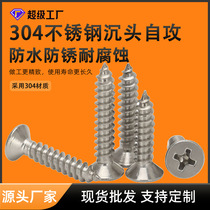 Self-tapping screws 304 stainless steel cross countersunk head self-tapping screws extended M2 9-M6 3 self-tapping wood screws