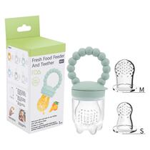 Baby pacifier fruit and vegetable bites fruit food supplement artifact baby silicone hand guard teether molar stick