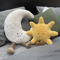 Nordic style sun and moon pillows star series plush dolls childrens room home decoration soft furnishings pillows
