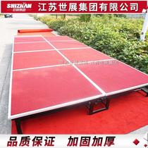 World Exhibition Factory Direct Sales Steel Folding Stage Aluminum Alloy Wheels Mobile Stage Lift Quick Turn Wedding Stage Frame