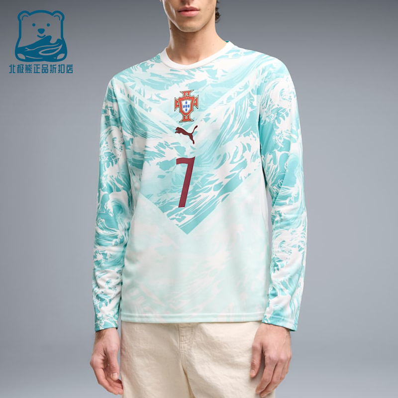 Puma/Puma Genuine 2026 Summer Men's Round Neck Printed Football Sports Long-Sleeved T-Shirt 788147-77