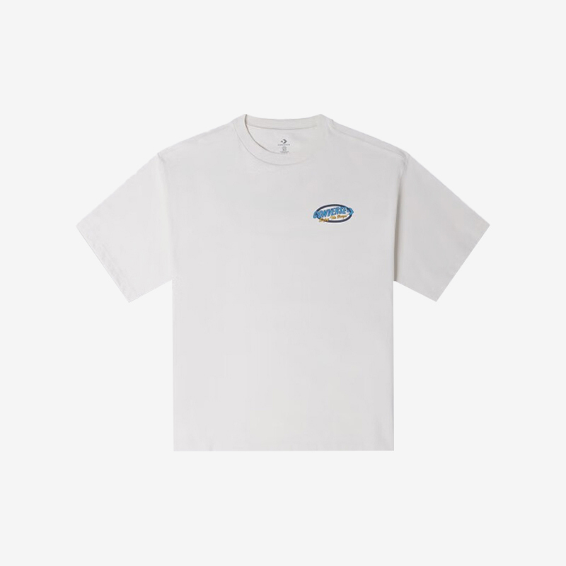 Converse/Converse Genuine Men's Round-Neck Loose, Skin-Friendly, Breathable Sports Short-Sleeved T-Shirt 10025441-A02
