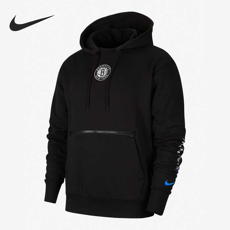 Nike/Nike Genuine New Season Brooklyn Nets Hooded Casual Pullover Sweatshirt Cn1805