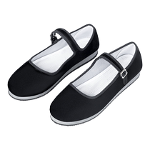 Jiaozhou Yangko shoes for grade examination special ethnic dance folk dance black heels foam bottom cloth shoes Northeast Yangko heels