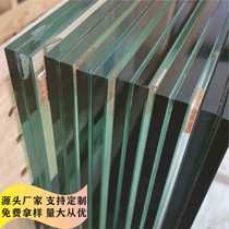 Anti-collision guardrail canopy for cement construction 5 5 laminated glass two-layer double-layer tempered laminated glass customization