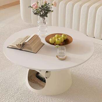 Creamy catwo tea living room small apartment pet creative store ysj net round style personality can store red