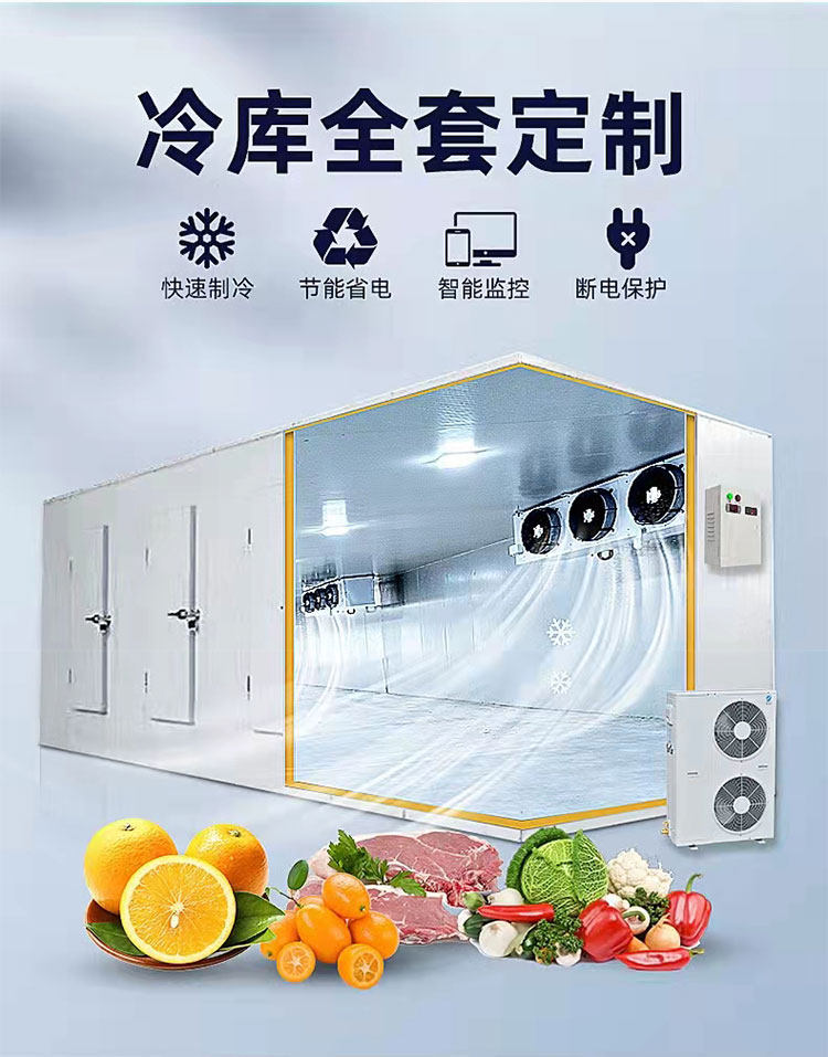 家用移动小型冷库全套设备220V制冷机组果蔬鲜花冷藏保鲜冻库定制(pic1)