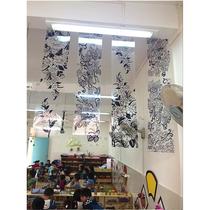 A4A3 plastic transparent film kindergarten art material environment hanging decoration pvc painting graffiti soft handmade diy