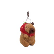 Genuine Capibala Plush Doll Bag Pendant Capybara School Bag Pendant Annual Ugly Thing Keychain Cute