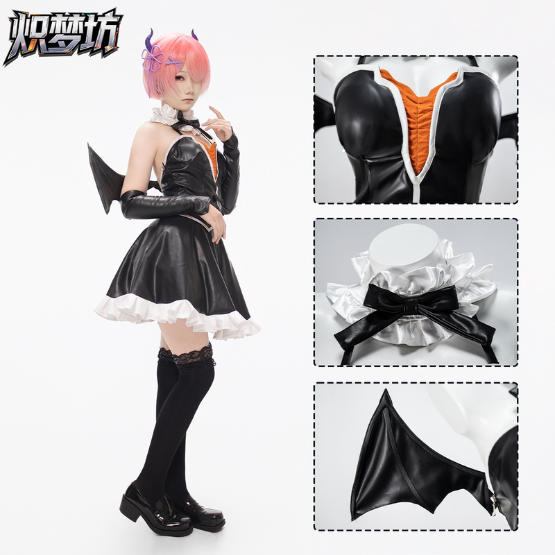 Ram Halloween Magic Night Cosplay: Starting from Scratch in Another World, Ram Cosplay Full Set