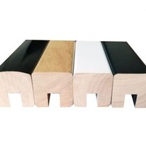 Indoor simple tempered glass stair handrails duplex solid wood slotted glass handrails attic solid wood handrails