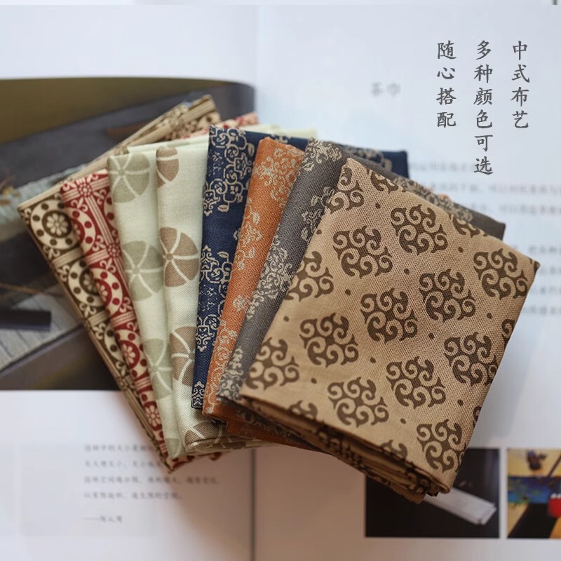 Chinese-Style Retro Soft Cotton and Linen Tea Towel Cloth, Classical Handmade Absorbent High-End Tea Ceremony Accessory, Pot Wiping Cloth