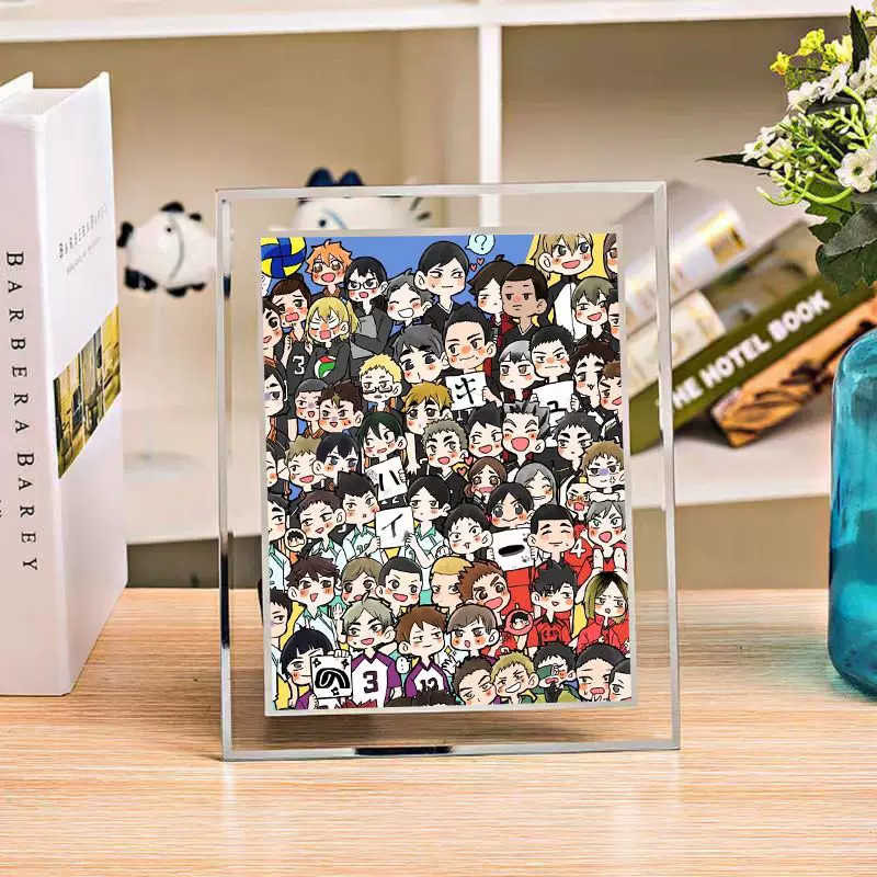 [Двойной кристальный кадр Haikyuu аксессуары]