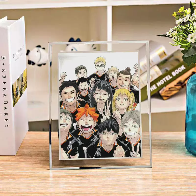 [Двойной кристальный кадр Haikyuu аксессуары]