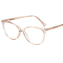 New trendy anti-blue light glasses for women fashionable cat-eye flat mirrors TR90 business mirror frame pin flat glasses