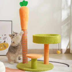 Carrot Cat Climbing Frame, Cat Nest, Cat Tree, One-Piece Cat Shelf That Does Not Occupy an Area, Hemp Pad, Cat Scratching Post, Tongtian Column, Cat Supplies