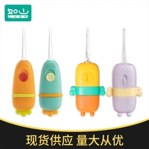 Rushan infant and toddler luminous ear scoop head does not hurt the ear canal childrens special amplified ear scoop cleaning artifact set