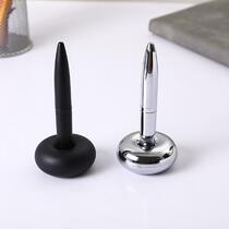 Hot Selling Desktop Advertising Gift Ballpoint Pen Printable LOGO Magnetic Levitation Stand Pen Business Office Signature Pen