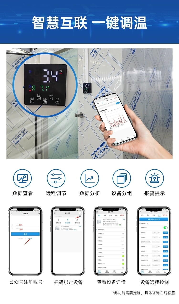 壁挂整体冷库机组一体机小型冷库全套设备制冷机组保鲜冷库冷冻库(图9)
