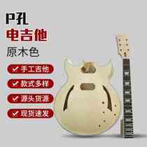 Musical Instrument F Hole Electric Guitar DIY Electric Guitar Jazz Electric Guitar Instrument Electric Guitar Practice Electric Guitar Children