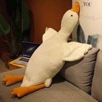 Popular big white goose plush toy cute duck doll sleeping pillow girl doll birthday gift