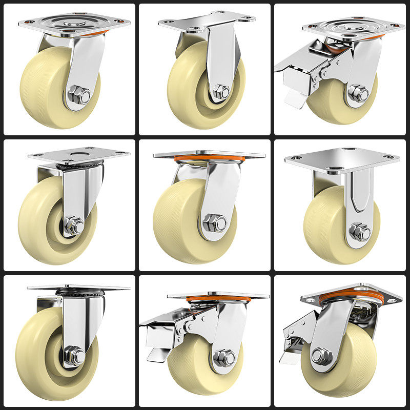 Universal Wheels 6 Inch Wheels Heavy 8 Inch Truck Small Cart Trolley With Brake Nylon Wheel Trolley Trailer Trundle Wheels-Taobao