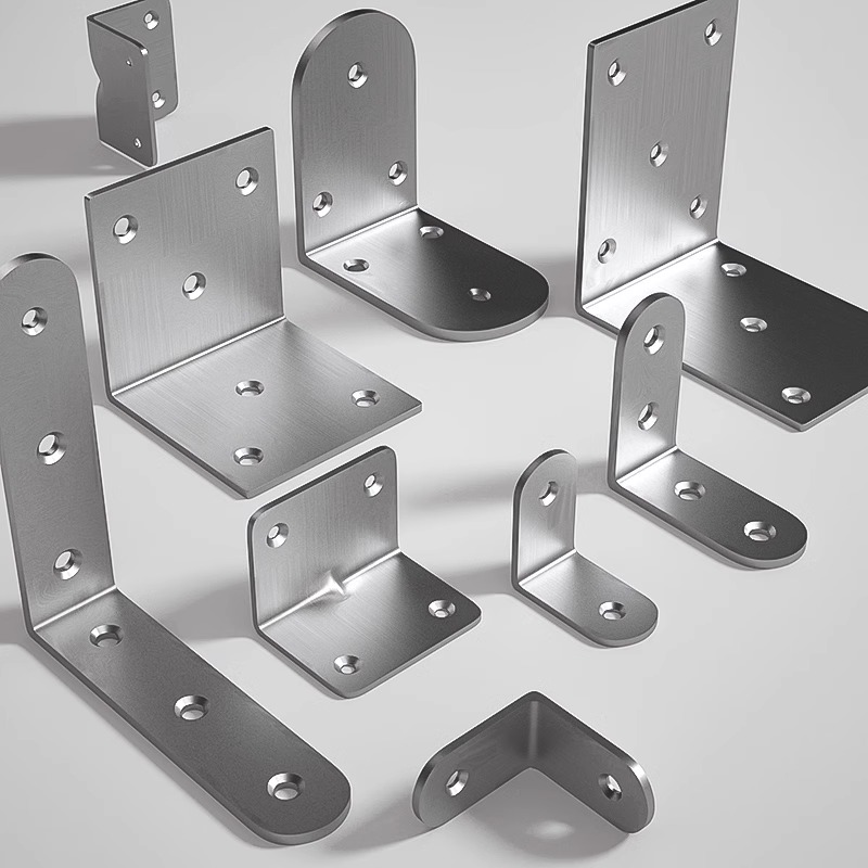 Stainless Steel Corner Yard 90-degree Angle Triangle Bracket Furniture fixed connecting piece laminate Toyard angle Angle Rack-Taobao