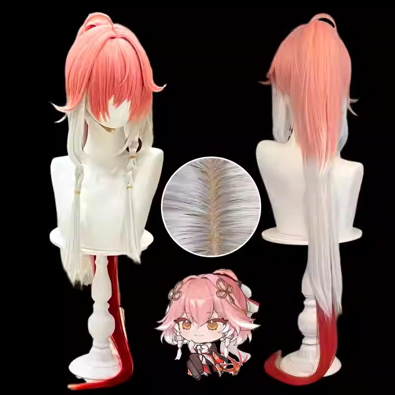 Mingchao Changli Cosplay Wig with Realistic Scalp Top for Gaming Cosplay Wig