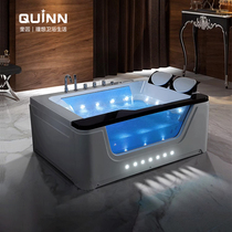 Quinn water curtain waterfall surf massage bathtub acrylic bathtub constant temperature heating 1 7 meters single double bathtub
