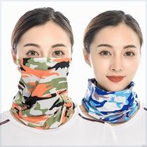 Special neck scarf for welders mens scarf and womens summer thin ice silk sunscreen neck cover anti-UV and sand-proof cover