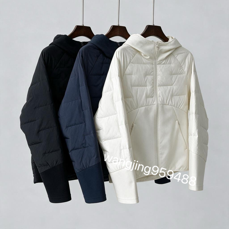 Off-Season Stock Women's Three-Star Goose down Jacket Outdoor Functional Soft Shell Splicing 90 Three-Flower White Goose down Jacket