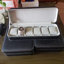 Flip mechanical watch quartz watch zipper bag PU leather watch storage 6 digits 10 digits 12 digits business watch box
