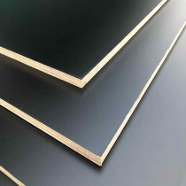 E0 grade environmentally friendly multi-layer solid wood paint-free ecological board pure black melamine board cabinet waterproof black oak board
