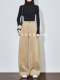Faesslin Khaki High-Waisted Extra-Long Loose Banana Pants Winter New Slimming Relaxed Wide-Leg Pants for Women