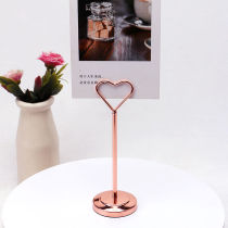 Stainless steel buffet menu label clip dish name price display card bakery cake display stand