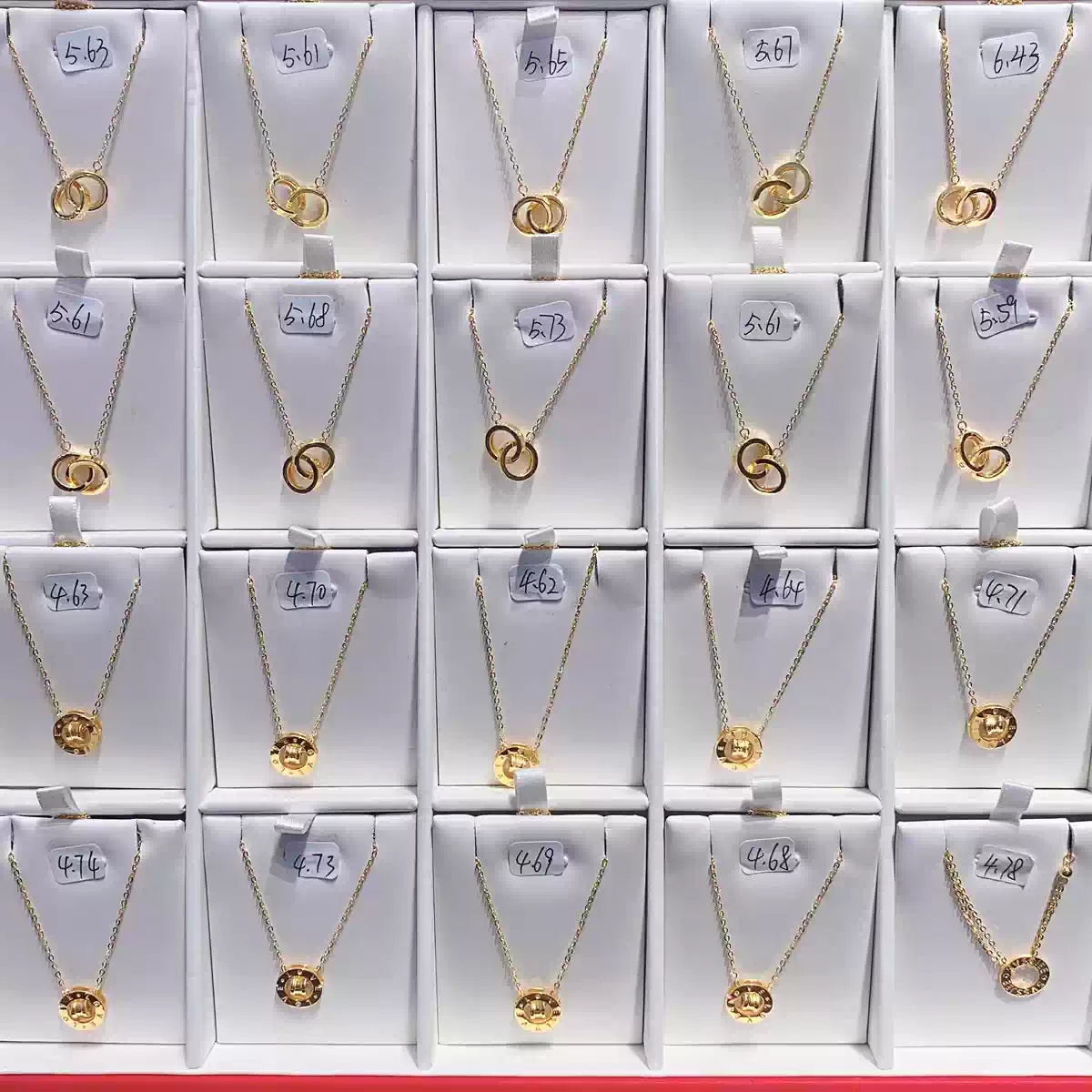 水貝黃金足金999 5G項鏈百搭按克賣帶證書送女友實時金價請聯繫