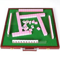 Mini Mahjong Outdoor Camping Portable Travel Small Outdoor 30mm Hand Rubbed Small Pocket Cartoon Cute Style