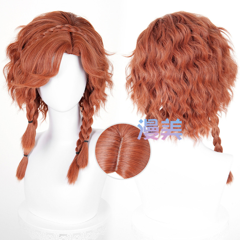 Mamei Fifth Personality Bow and Archer Cos Wig Original Leather Split Duckbill Clip Twist Braid Mamei Fifth Personality Bow and Archer Cos Wig Original Leather Split Duckbill Clip Twist Braid