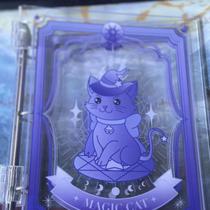 Acrylic card book custom-made book transparent loose-leaf book shell custom-made hand account notebook small A5A4 four-square grid