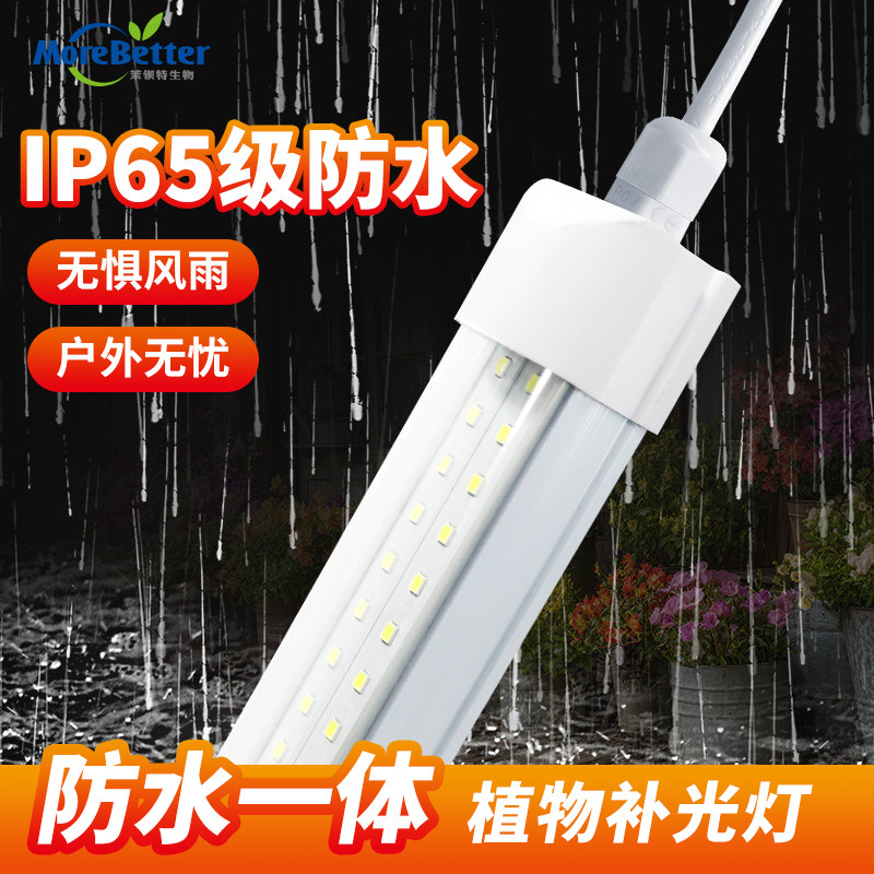 茉钡特生物 防水IP65级全光谱T8LED灯管植物生长补光灯防淋水密封