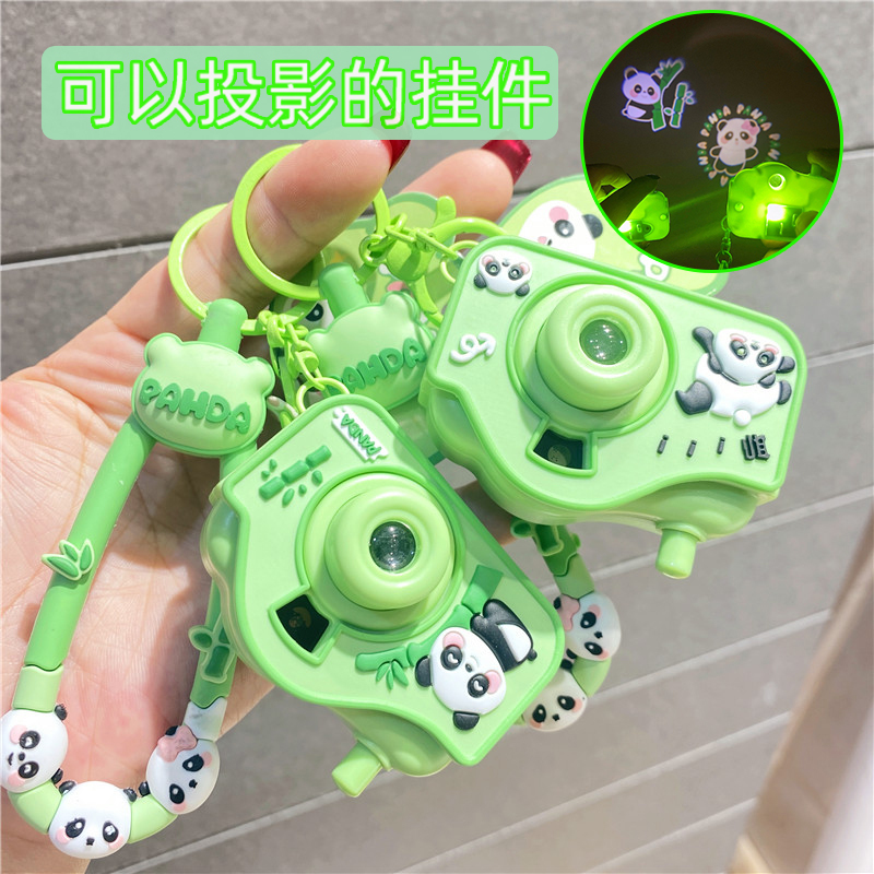 Internet-Famous Cartoon Panda Holding Bamboo Projection Camera Keychain Pendant Doll Girl Gift Bag Decoration Key Chain Internet-Famous Cartoon Panda Holding Bamboo Projection Camera Keychain Pendant Doll Girl Gift Bag Decoration Key Chain