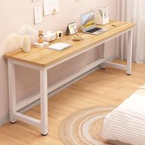 Bedside table solid wood long table bedroom wall bedside table extremely narrow balcony table simple computer table student desk