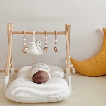 Ins newborn nursing pillow moon pure cotton cushion children's bedding can be removable and washable